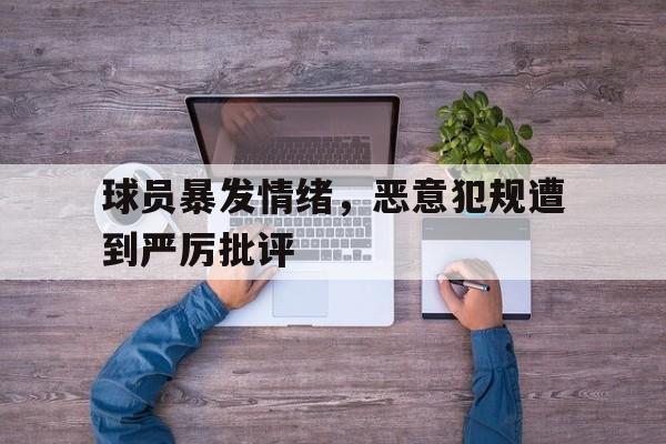 开云体育登录-球员暴发情绪，恶意犯规遭到严厉批评